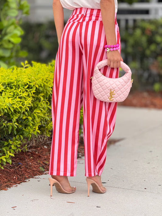 Dazzy Pink/Orange Lines Pants