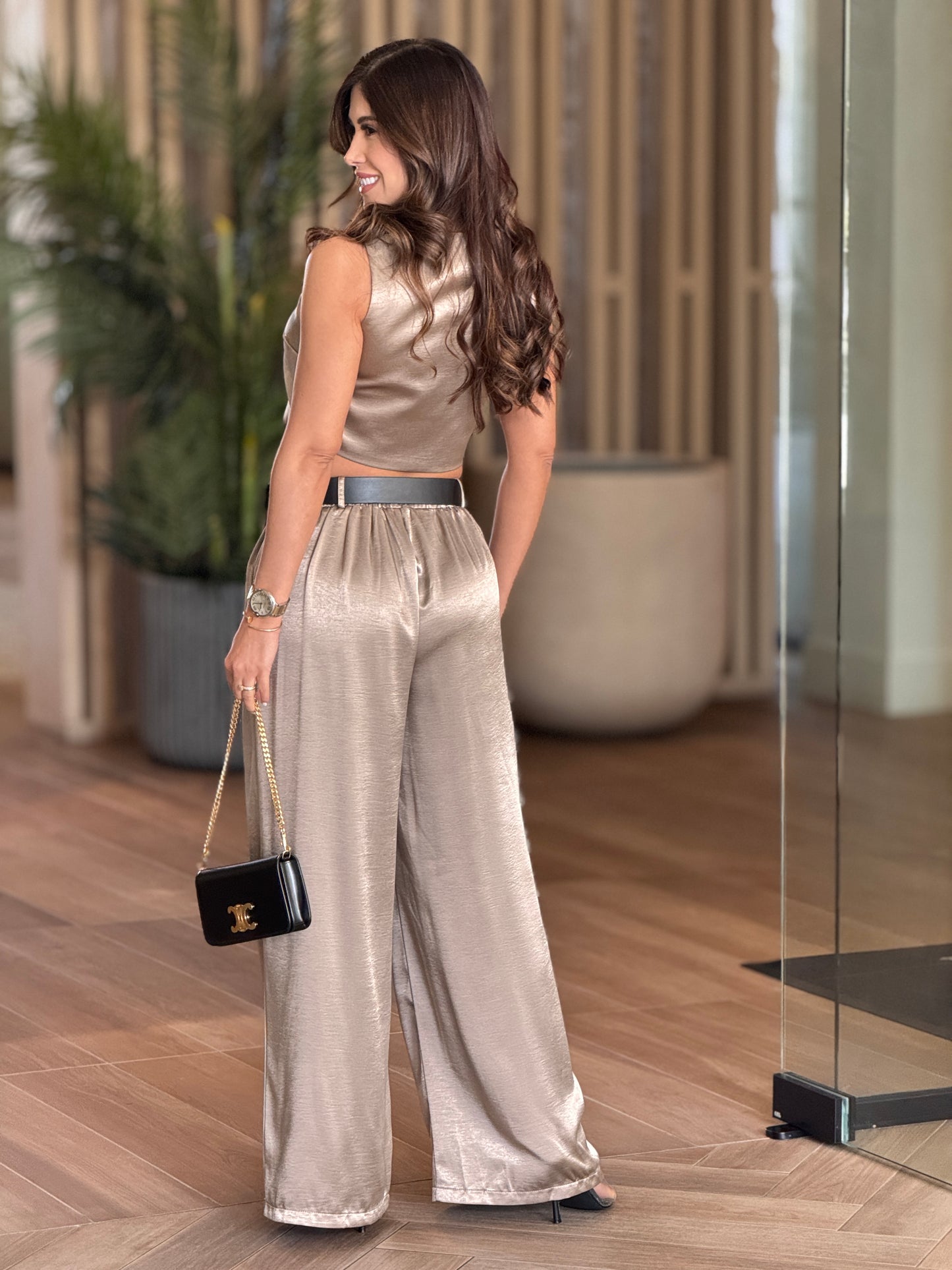 Editte Satin Grey Set