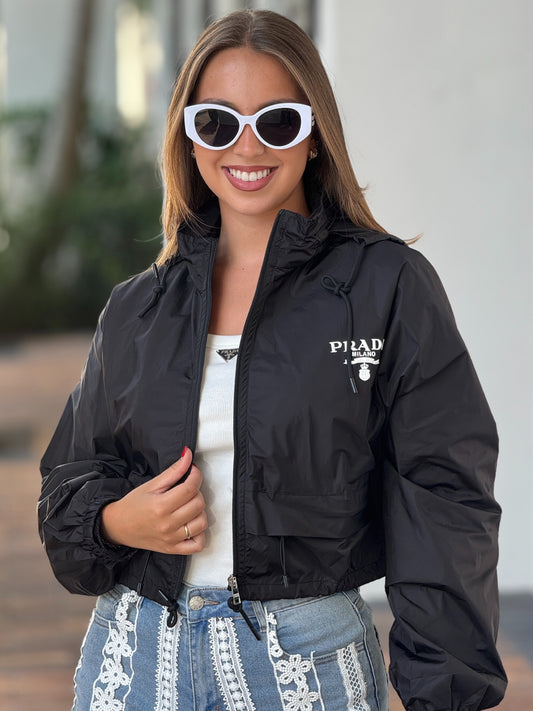 Marfa Black Jacket Top