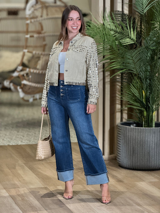 The spikes Beige Jacket