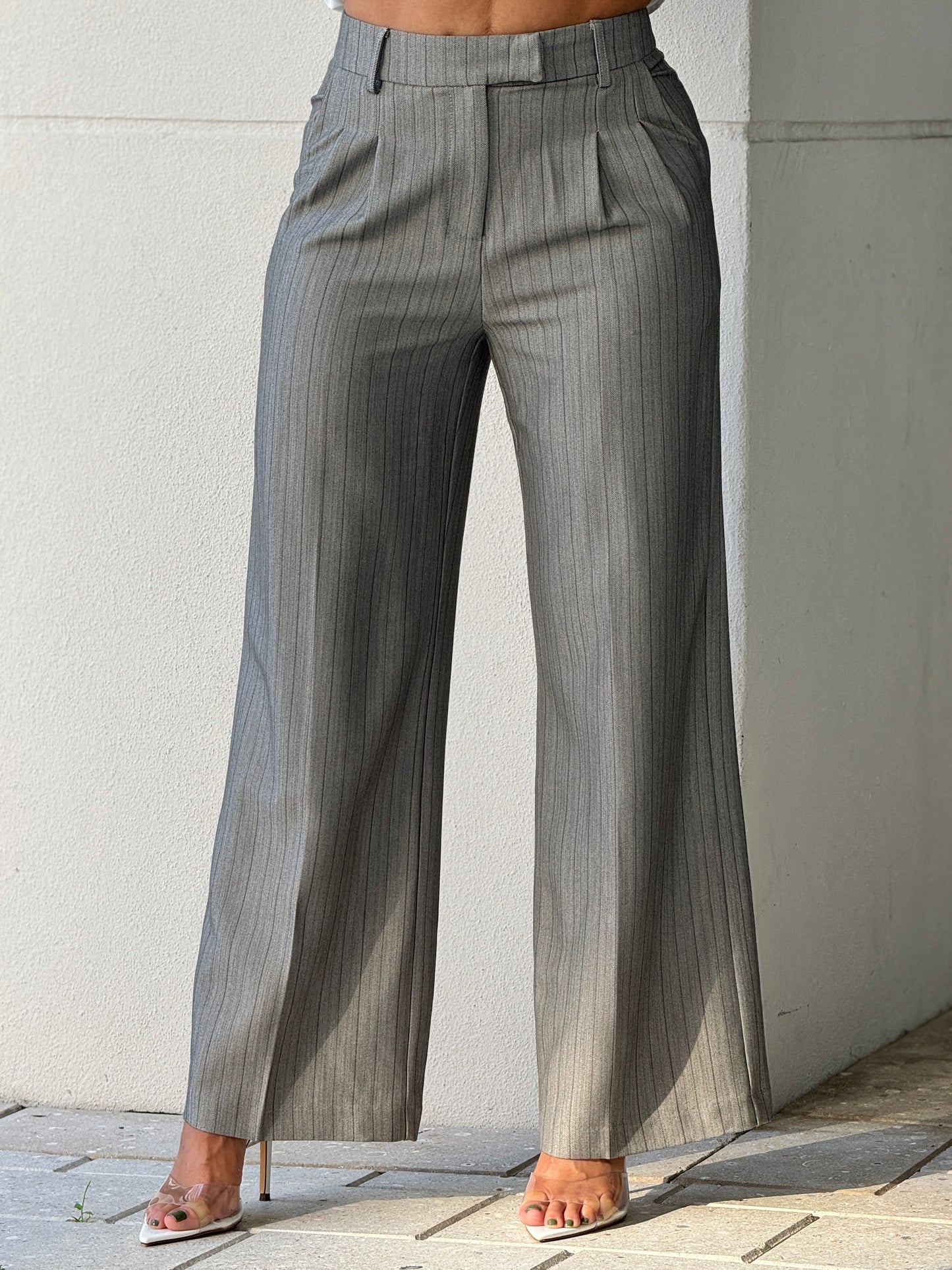 Cactus Gray Office Pants