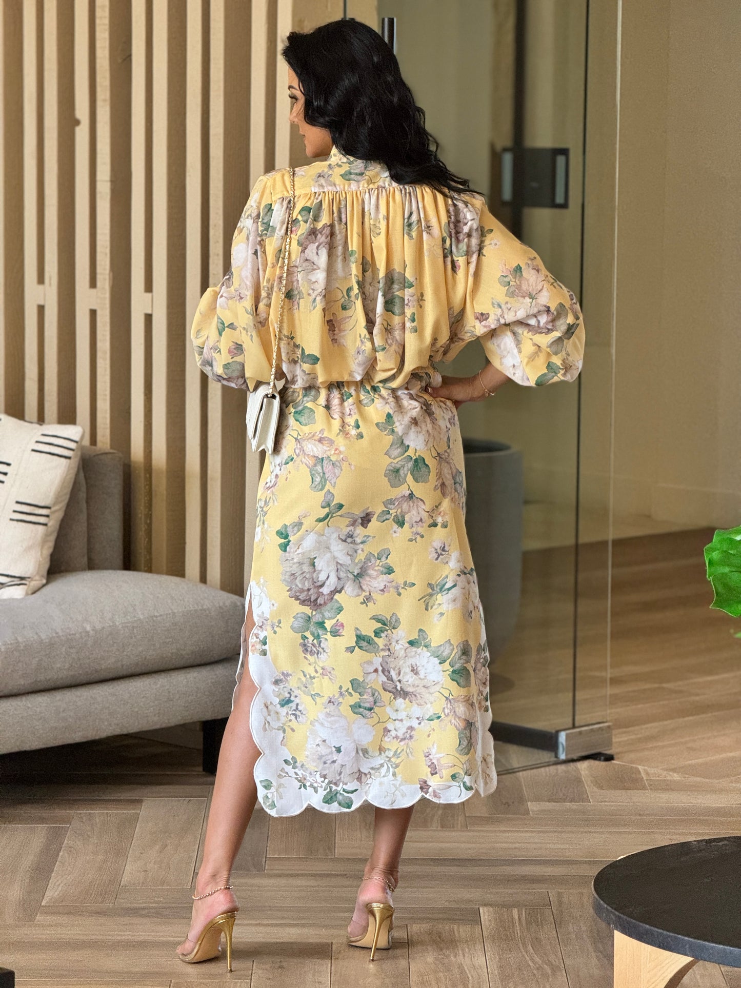 Gardenia Yellow Floral Skirt Set