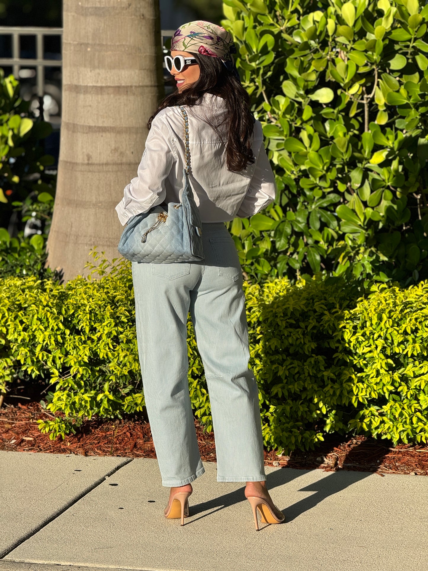 Love Verbet Blue Lines Barrel Jeans