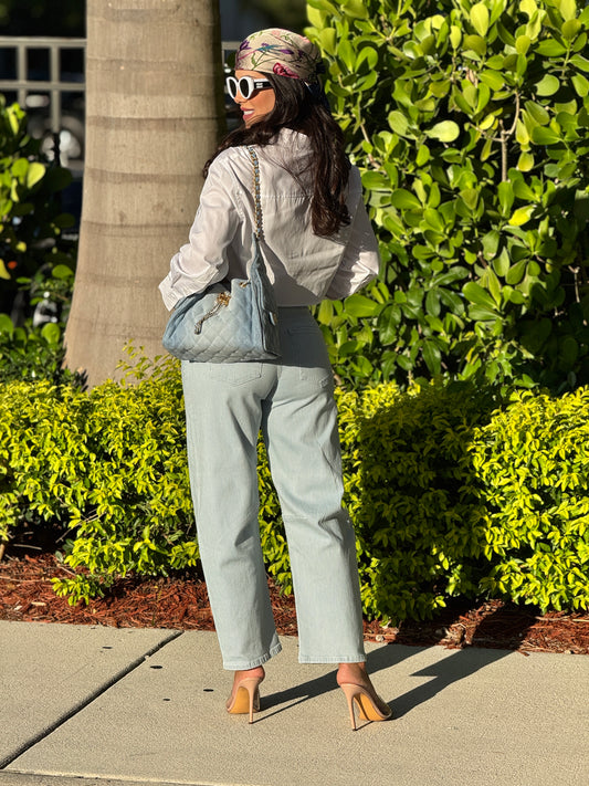 Genesis White Cropped Shirt