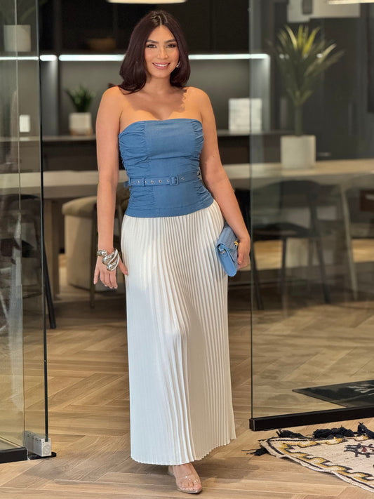 Mulla Denim/Yvory Strapless Dress