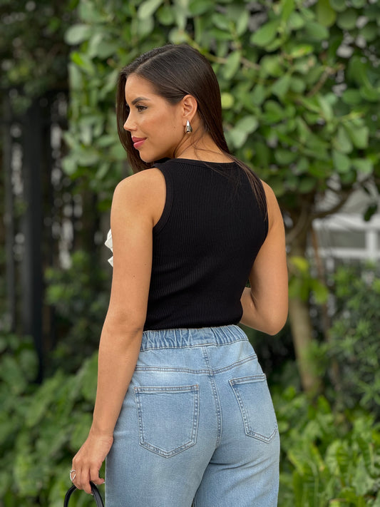 Bow Black Top