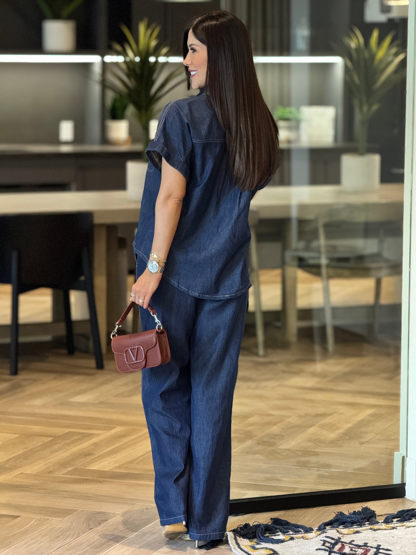 Martina Dark Denim Set