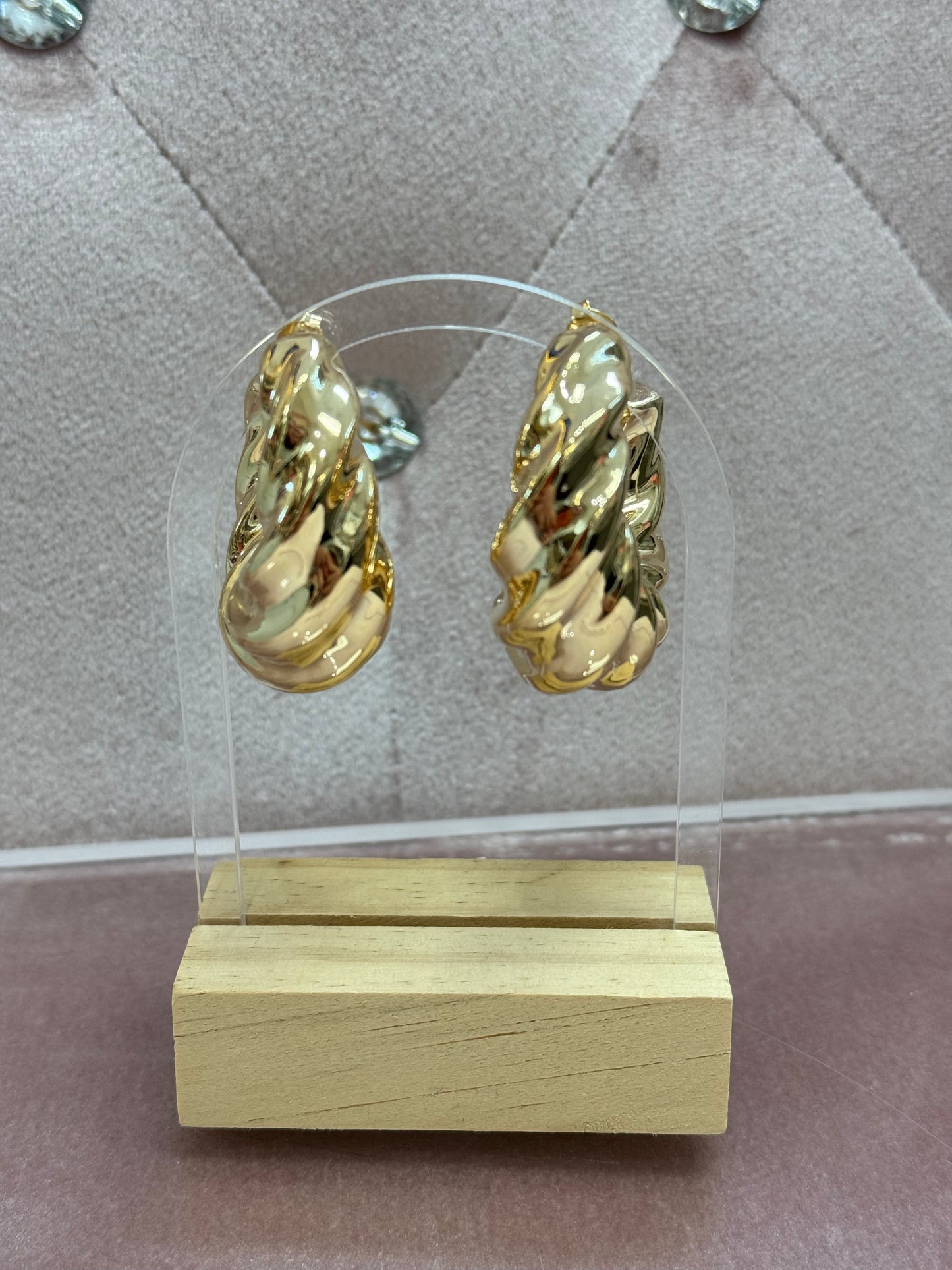 Horn 18k Gold Earrings