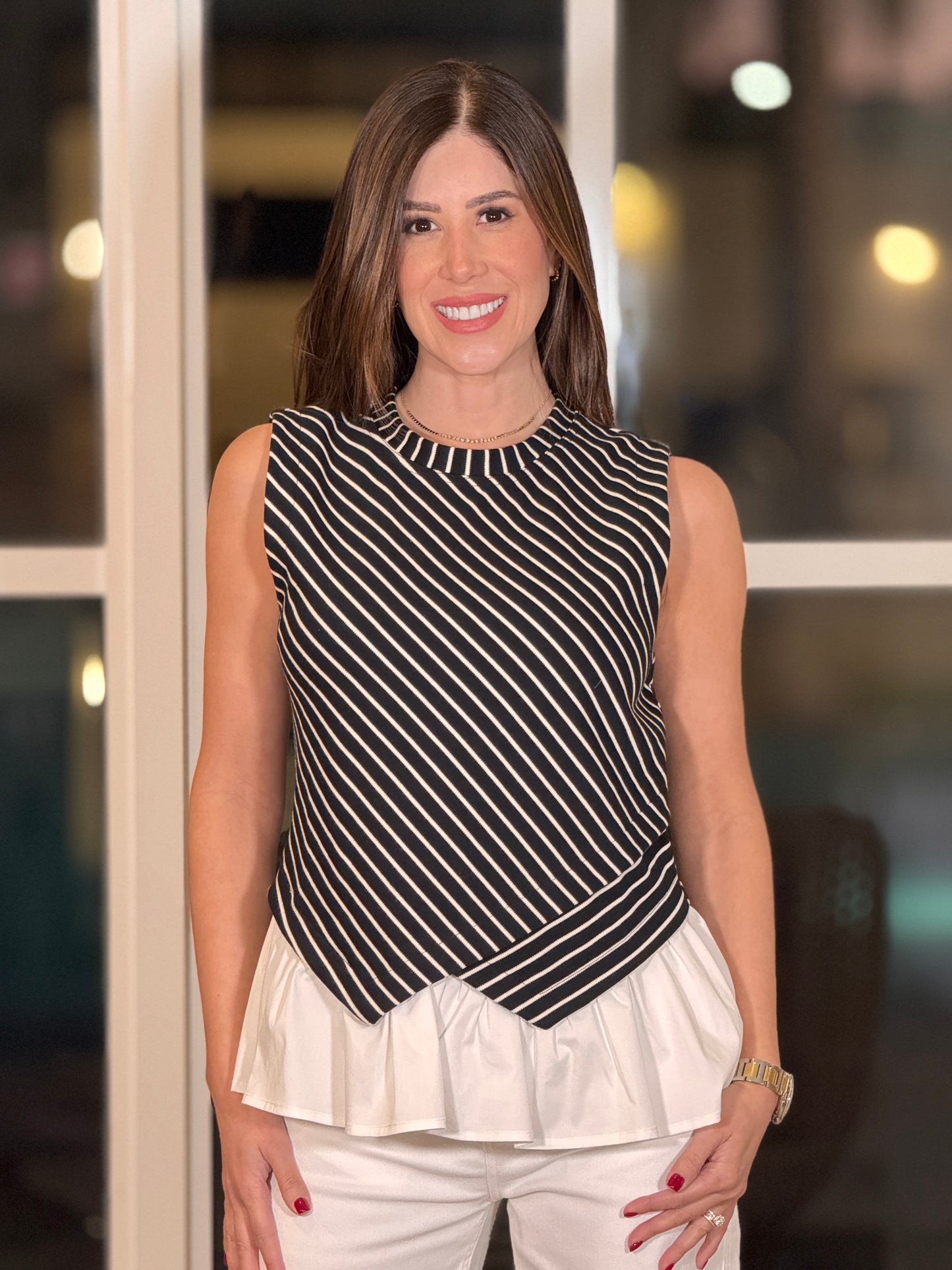 Strut Black Lines Shirt Top