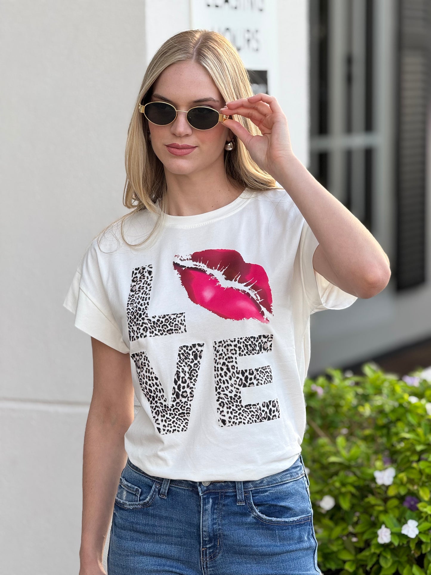 Love+Lips White T-Shirt