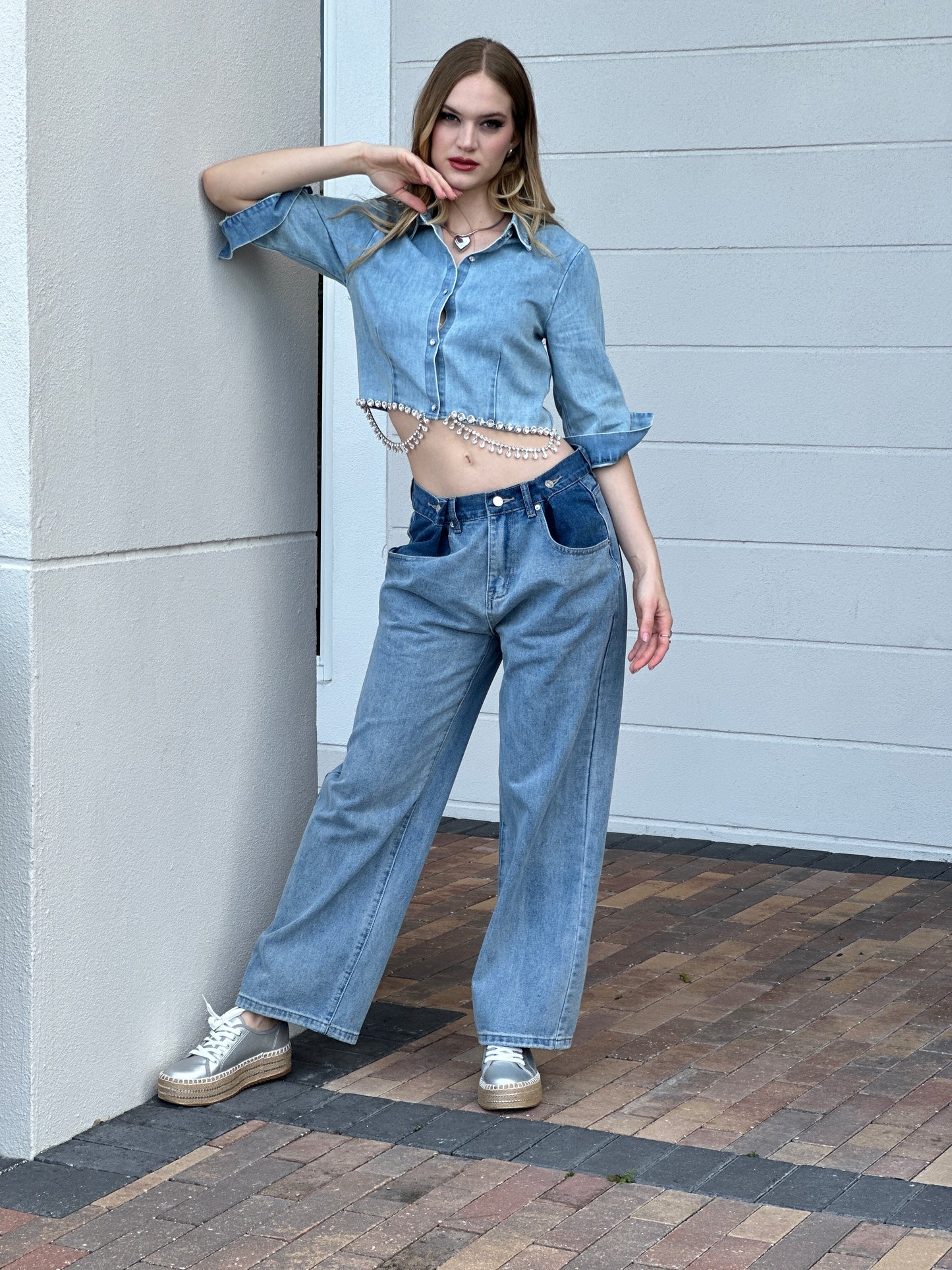 Sandra Double Waistband Jeans