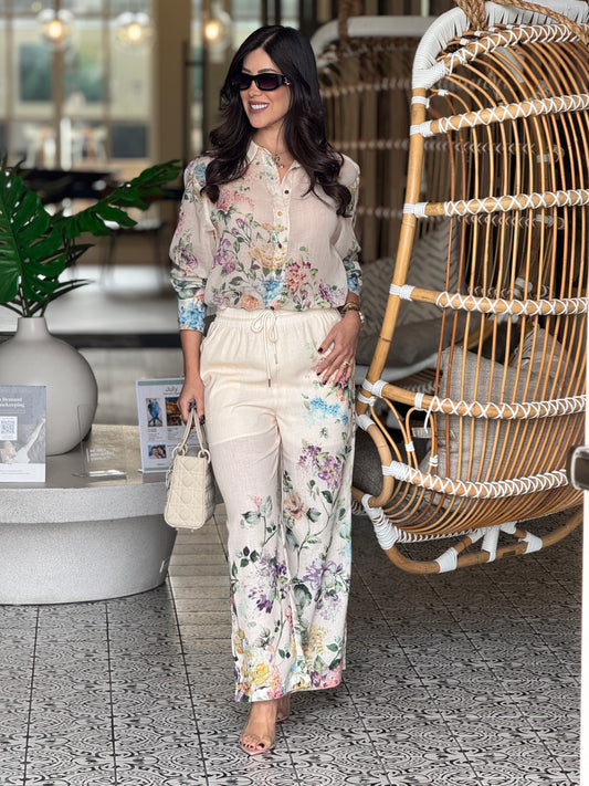 Gardenia Floral Print Set