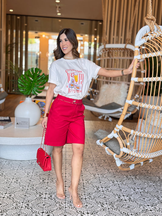 Sub Red Bermuda Shorts