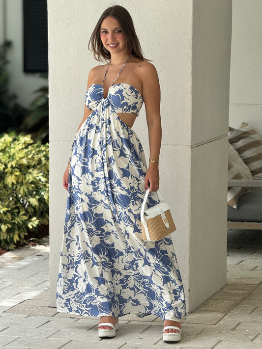 Amable Blue Print Dress