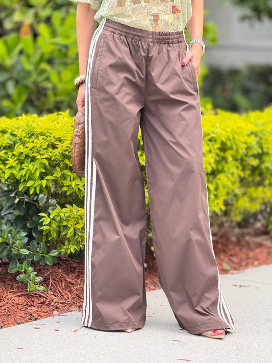 Luvely Brown Lines Sport Pants