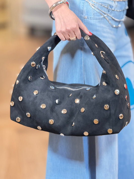 Sack Black Remaches Silver Bag