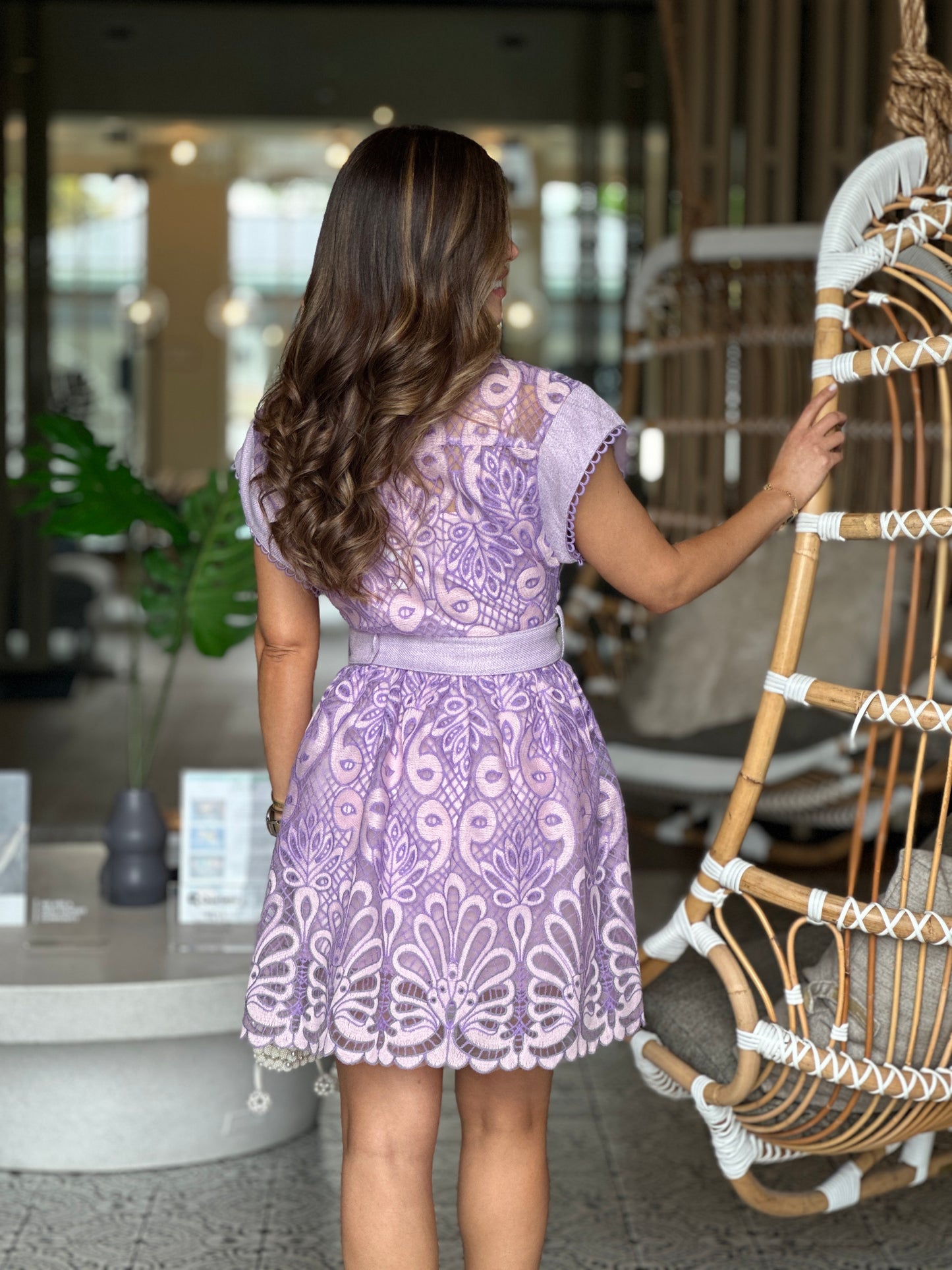 Enchanted Lilac Texture Dress