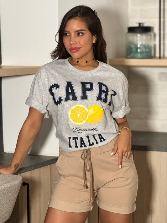 Capri Italia Gray T-Shirt