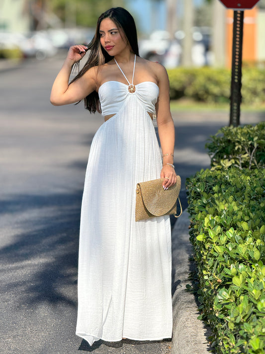 Hershey White Cutout Dress