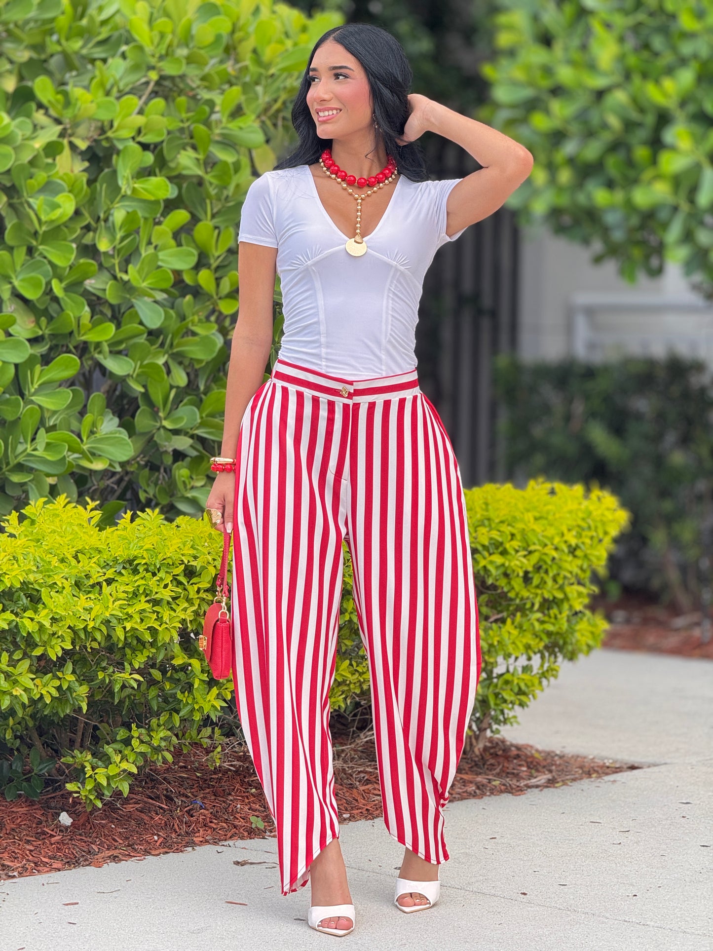 Nylett Red Lines Aladdin Pants