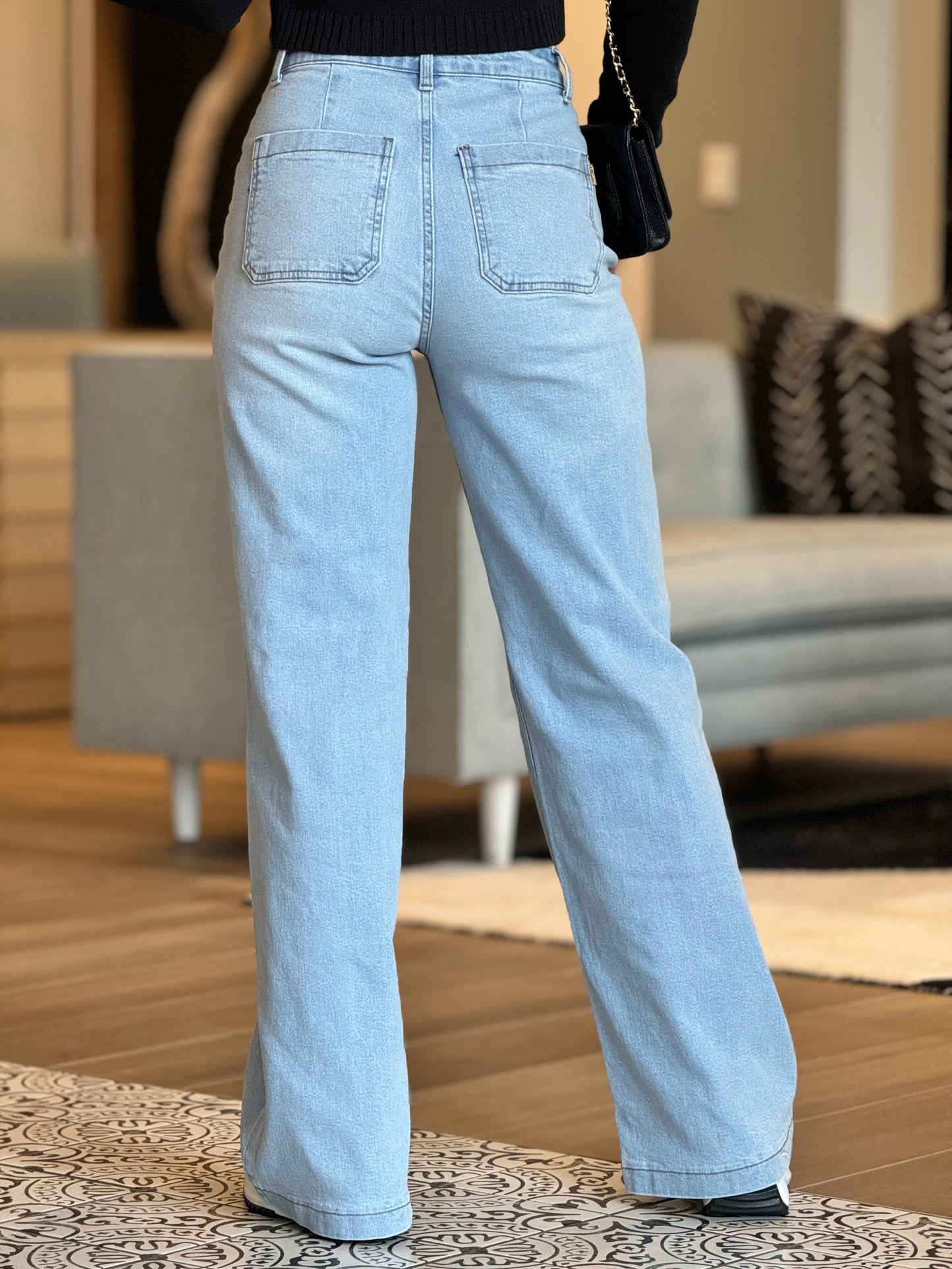 Vibrant Denim Straight Jeans