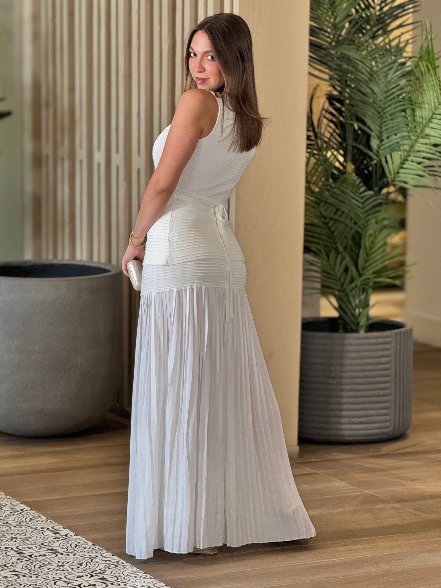 Cleo White Skirt Set