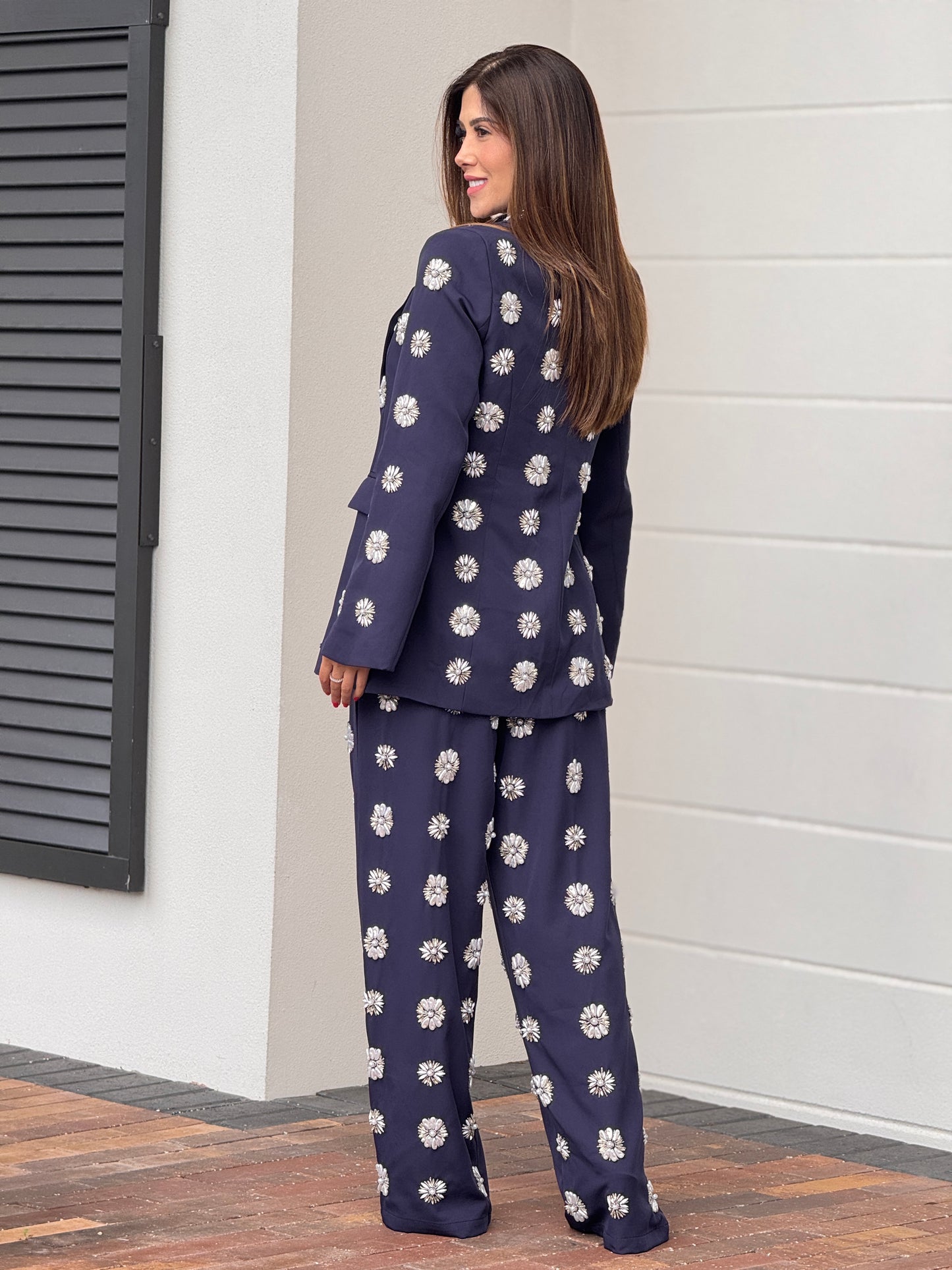 Diamond Navy Rhinestones 3-Piece Set