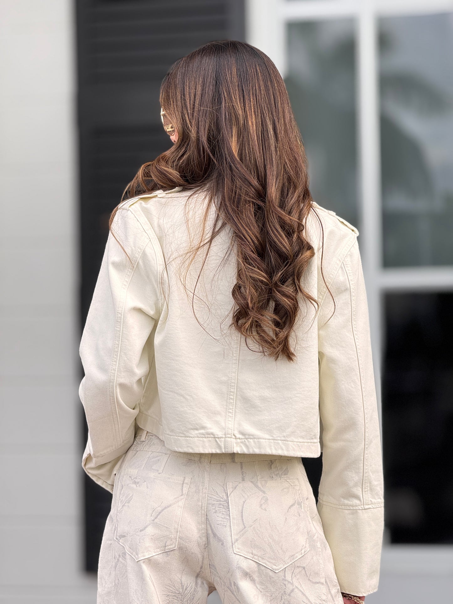 Liberty Ivory Denim Jacket Top