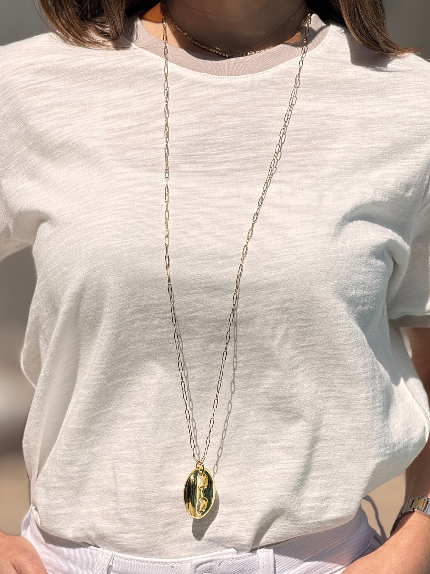 Gigi Charm Long Necklace