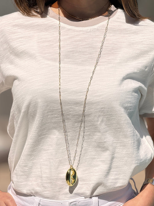 Gigi Charm Long Necklace