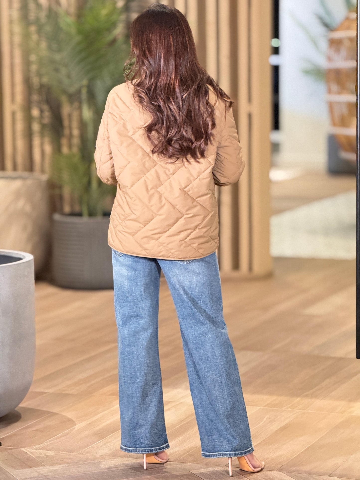 Lore Beige Puffy Coat