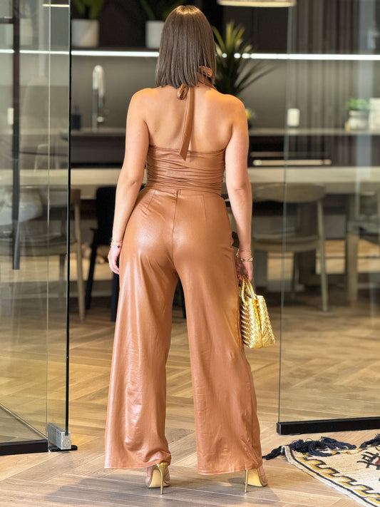 Privy Brown Leather Set