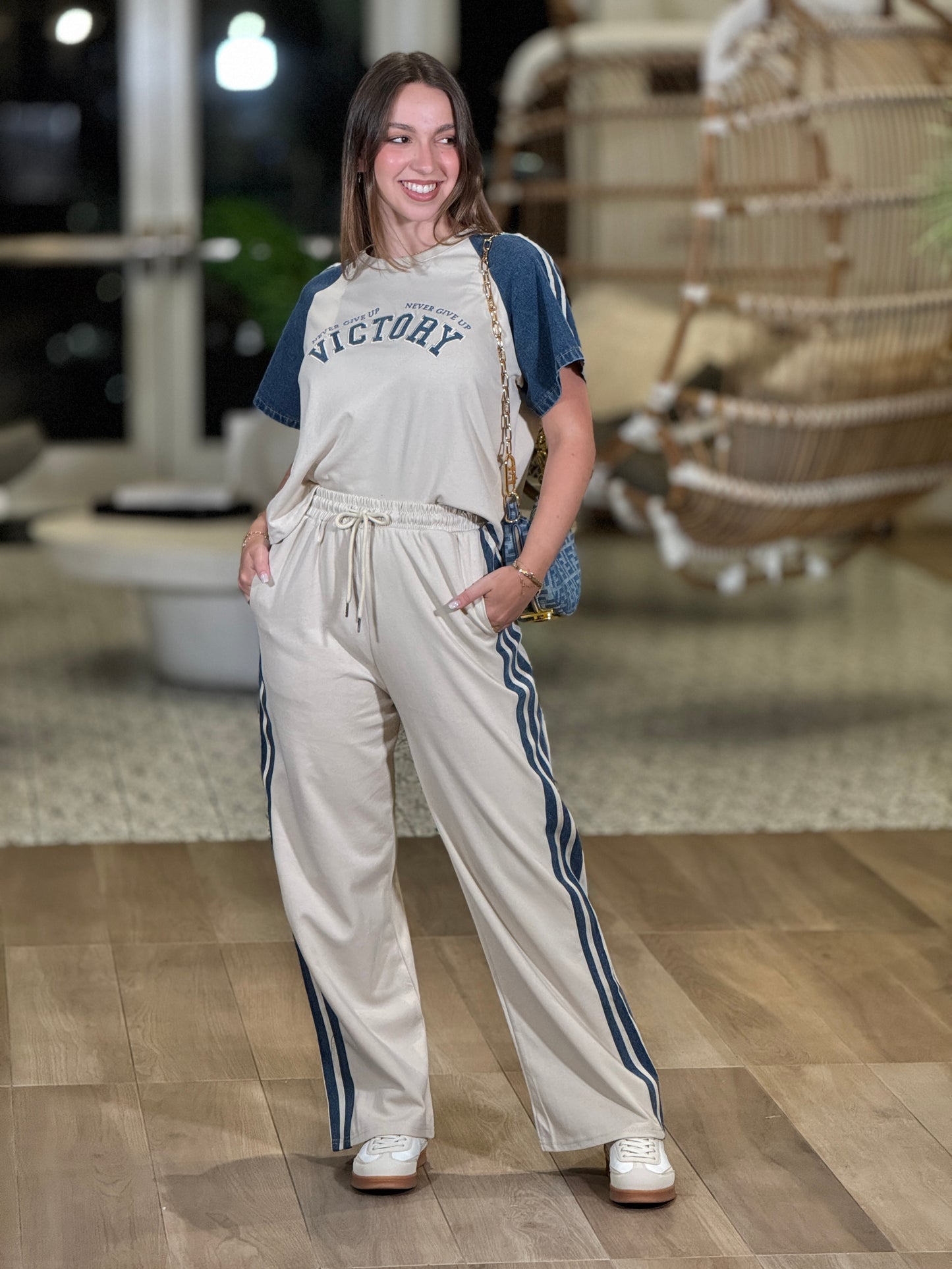 Victory Beige/Denim Sport Set