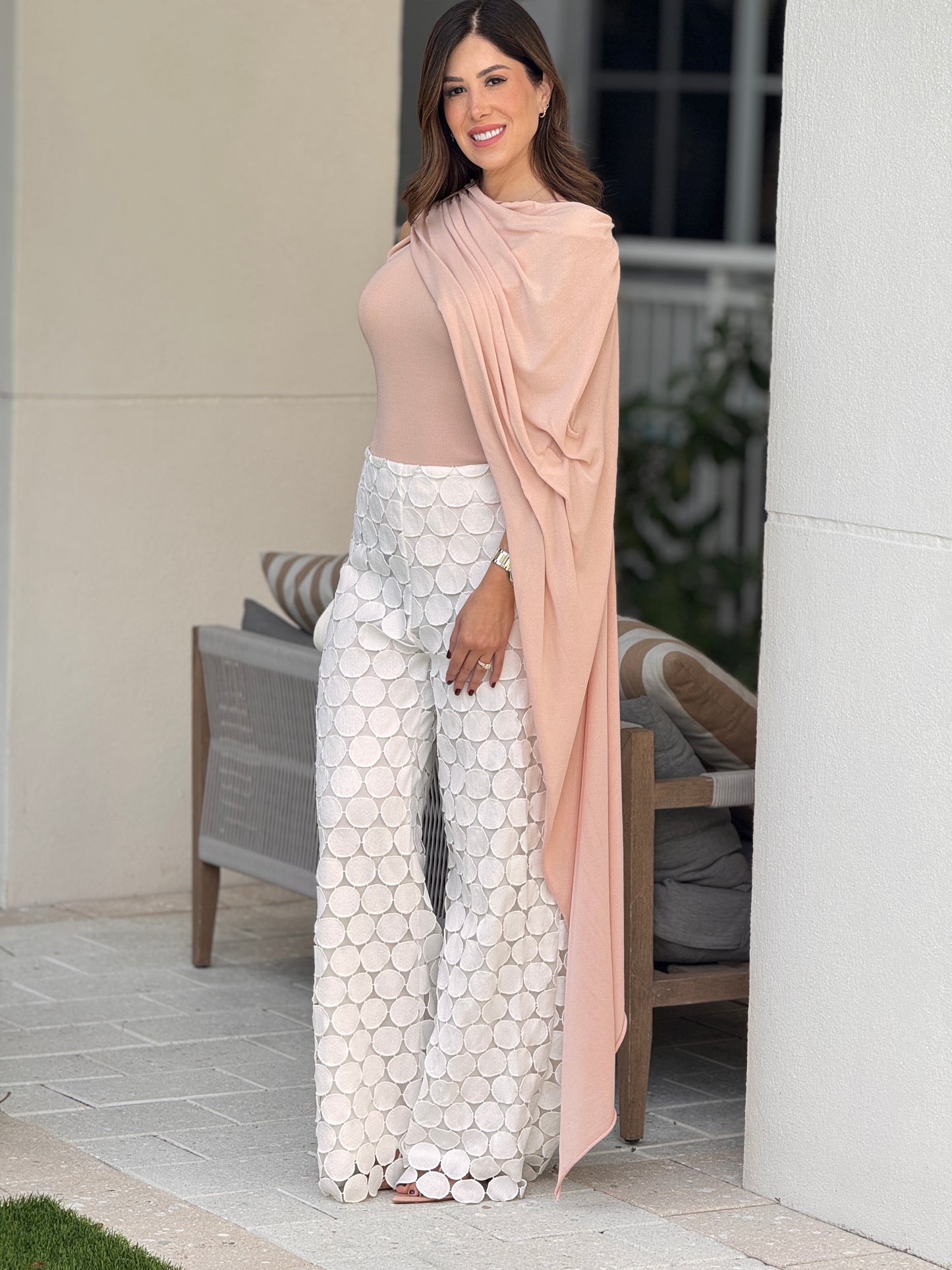 Cactus Peach Asymmetrical Top