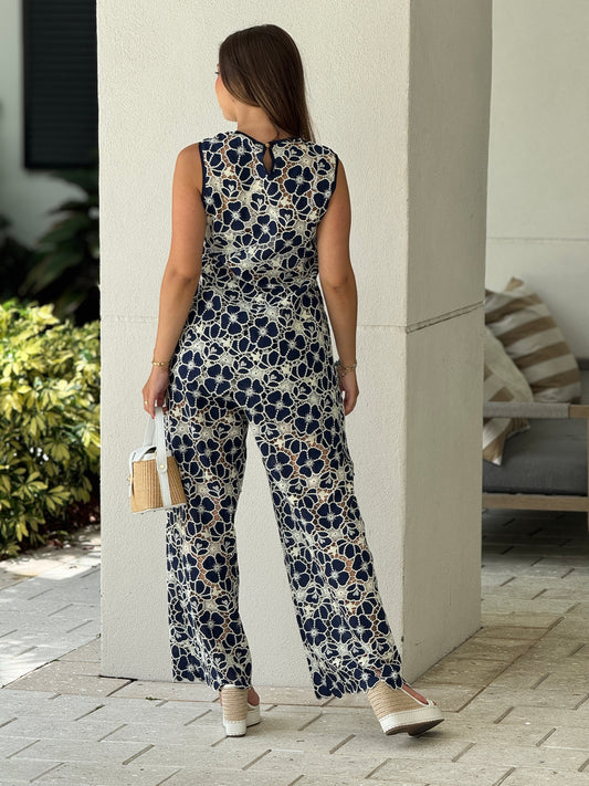 Rocio Navy Torchon Set