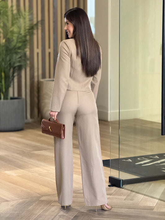 Editte Beige/Gold Buttons Set