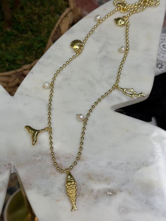 Goldfish Long Necklace
