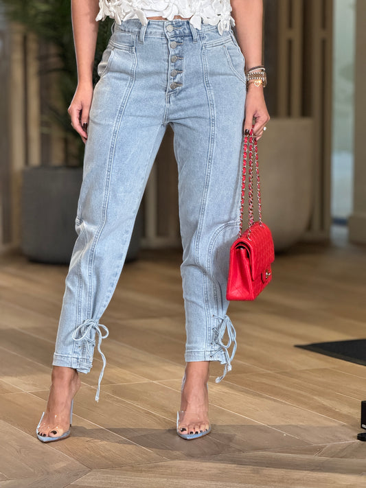 Insane Denim Corset Jeans