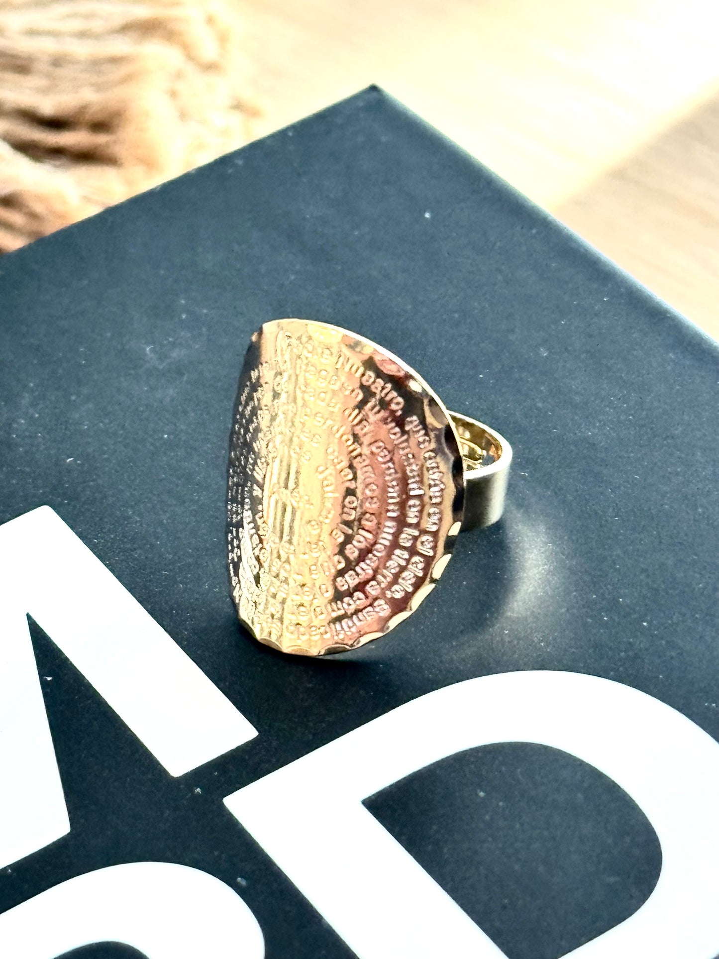 Padre Nuestro Oval Ring