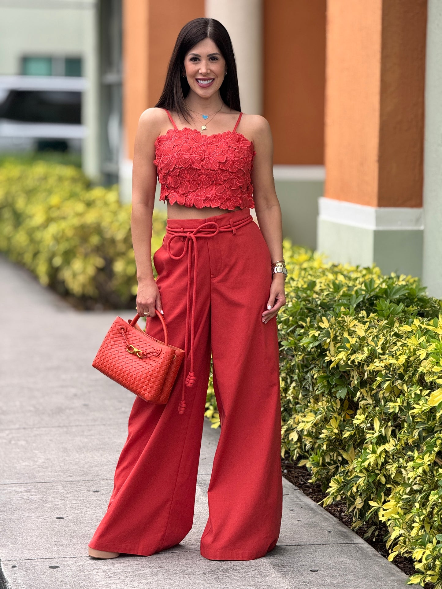 Coraline Orange Floral Set