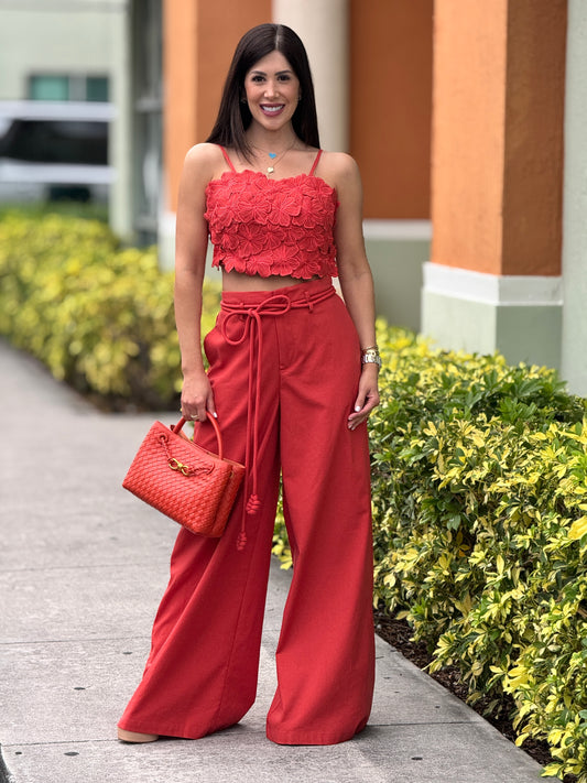 Coraline Orange Floral Set