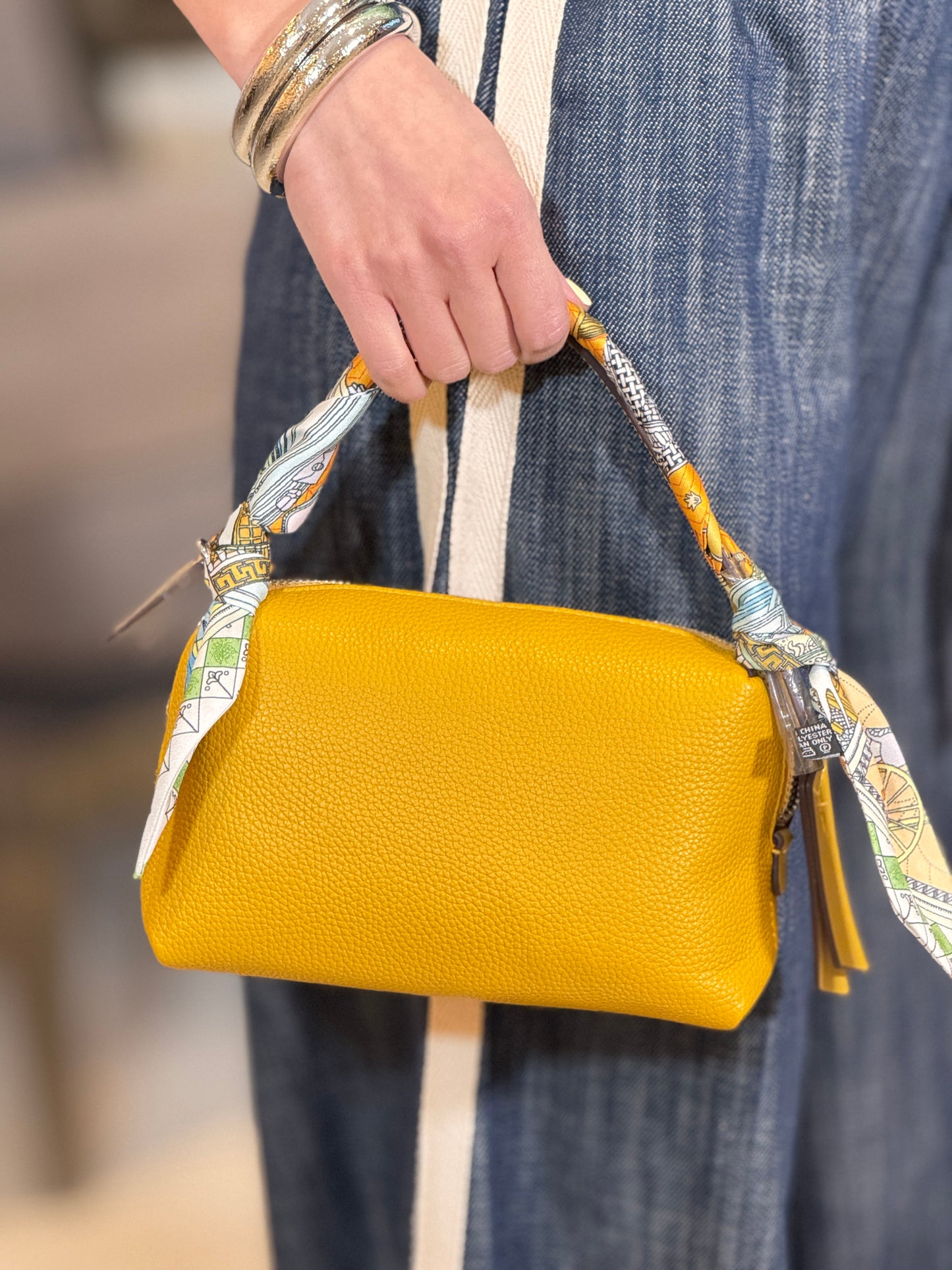 Milano Yellow Scarf Bag