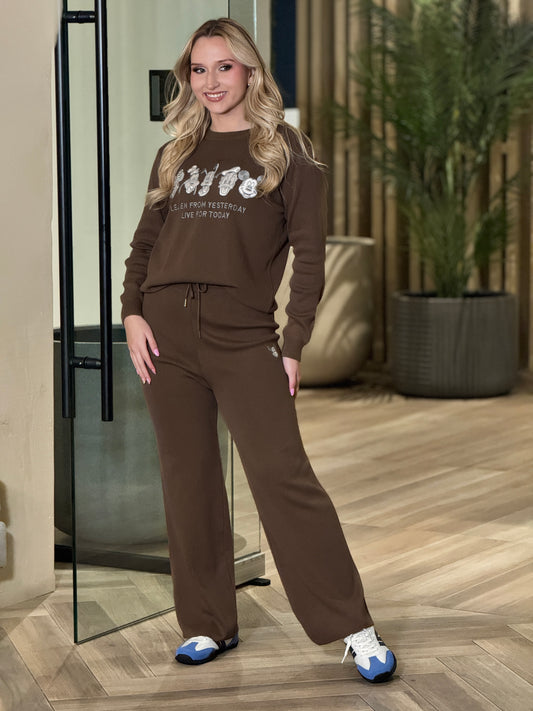 Mouse Brown Knitted Sport Set