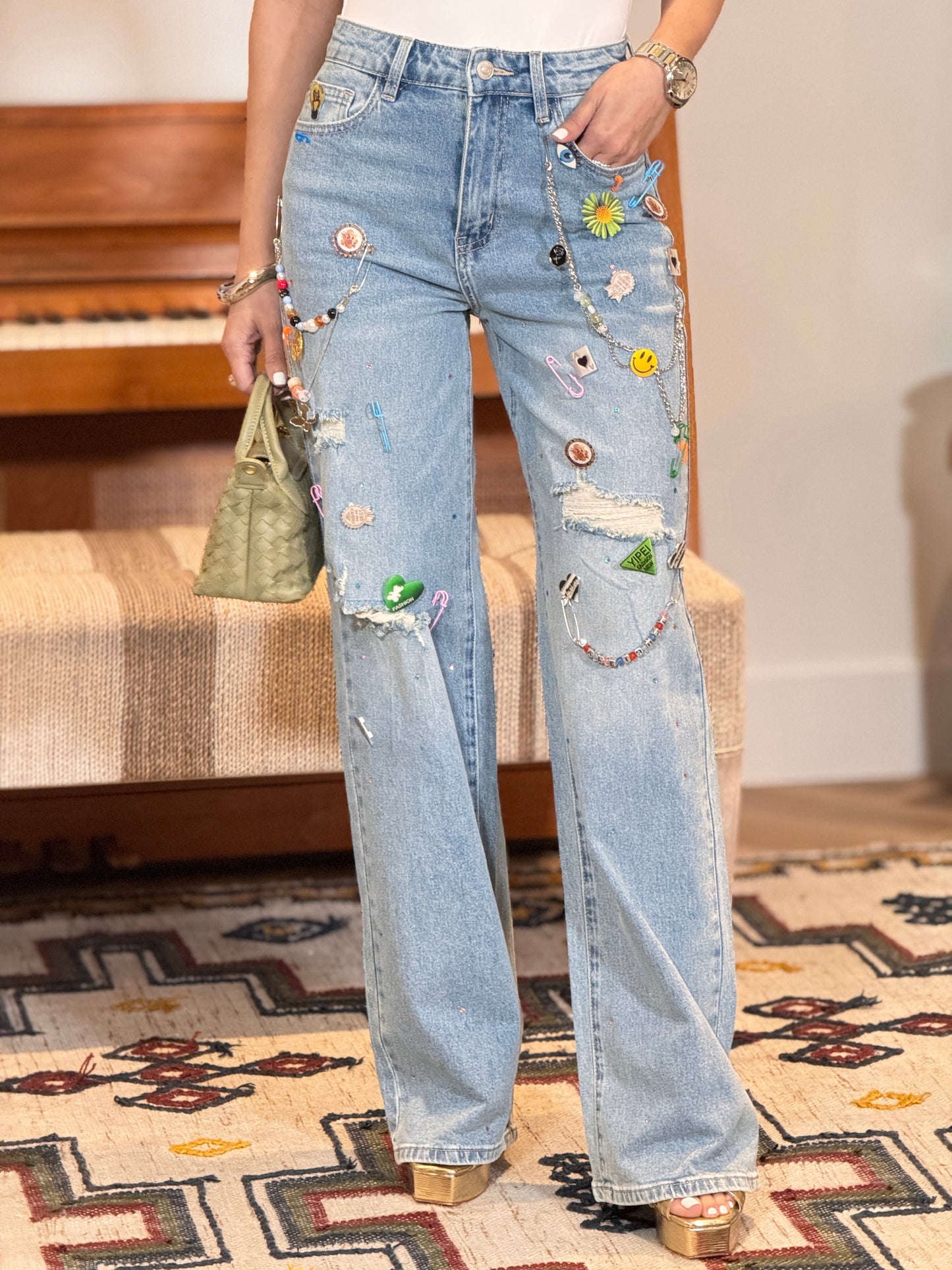 Trinkets Denim Straight Jeans