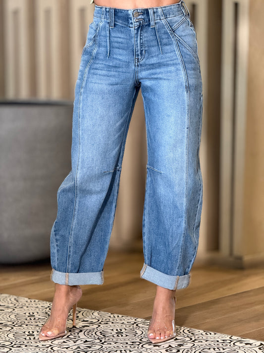Risen Barrel Jeans