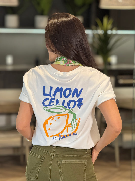 Limón Cello White T-Shirt