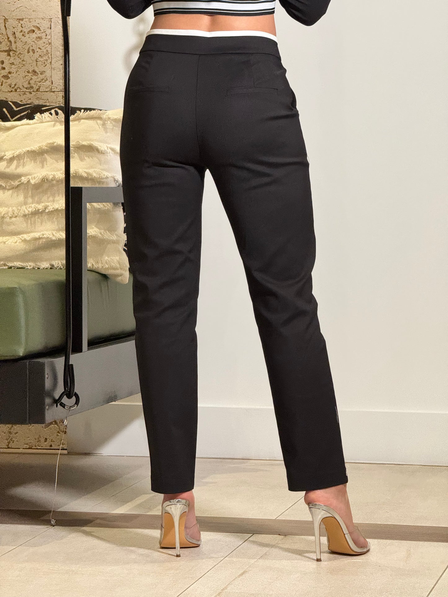 Destiny Black Waistband Pants