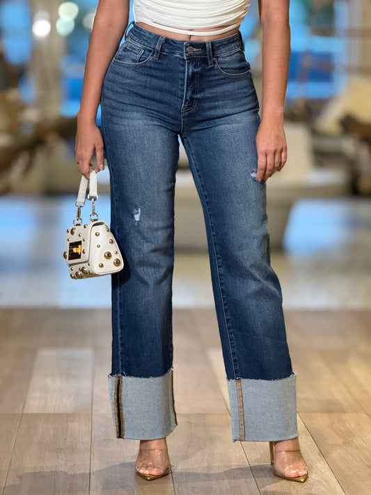 Risen Dark Wash Boot Jeans