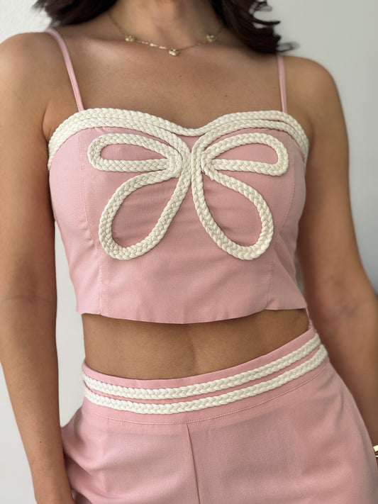 Milka Pink Crochet Butterfly Set