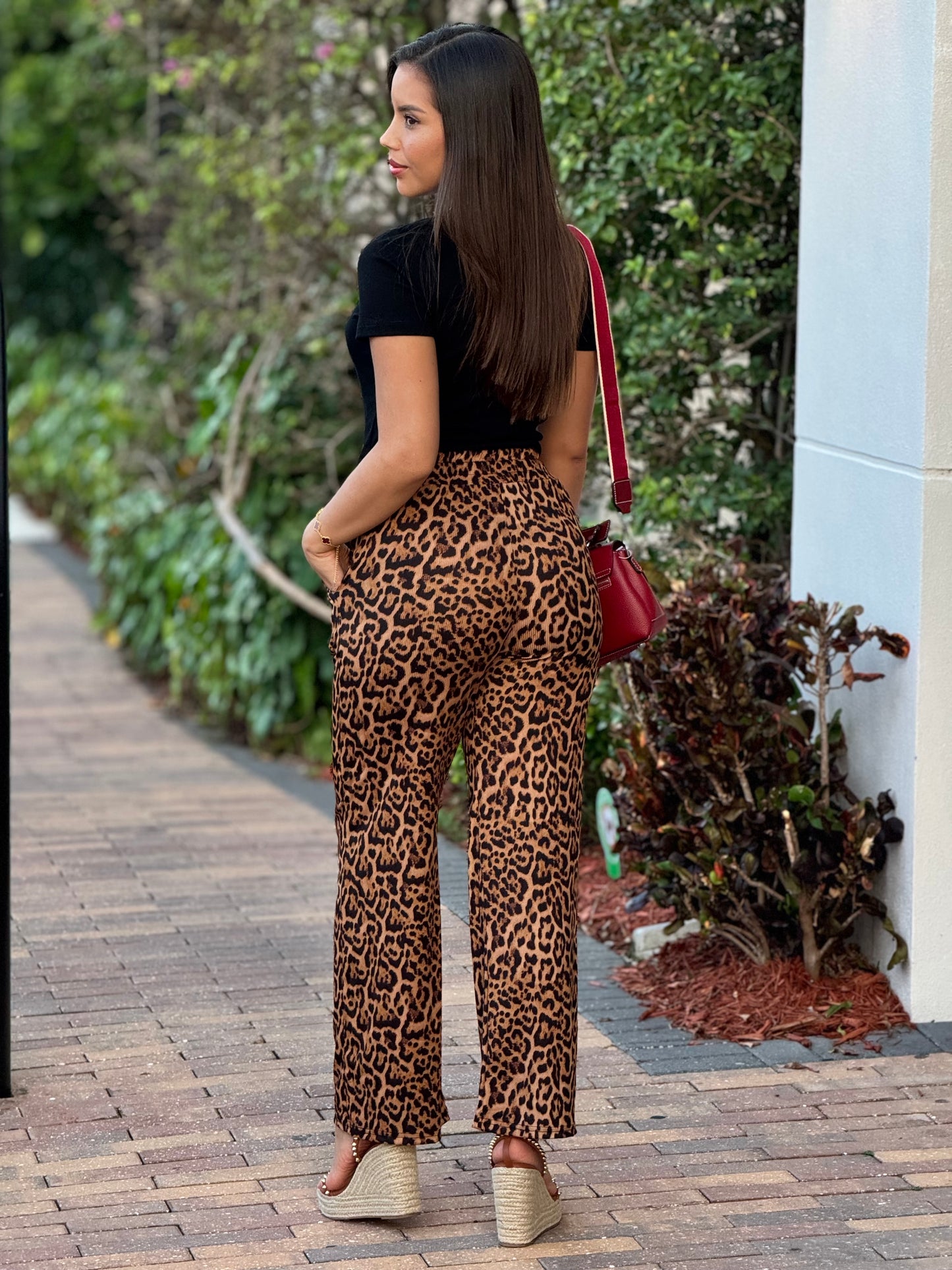 Amanda Leopard Sporty Pants